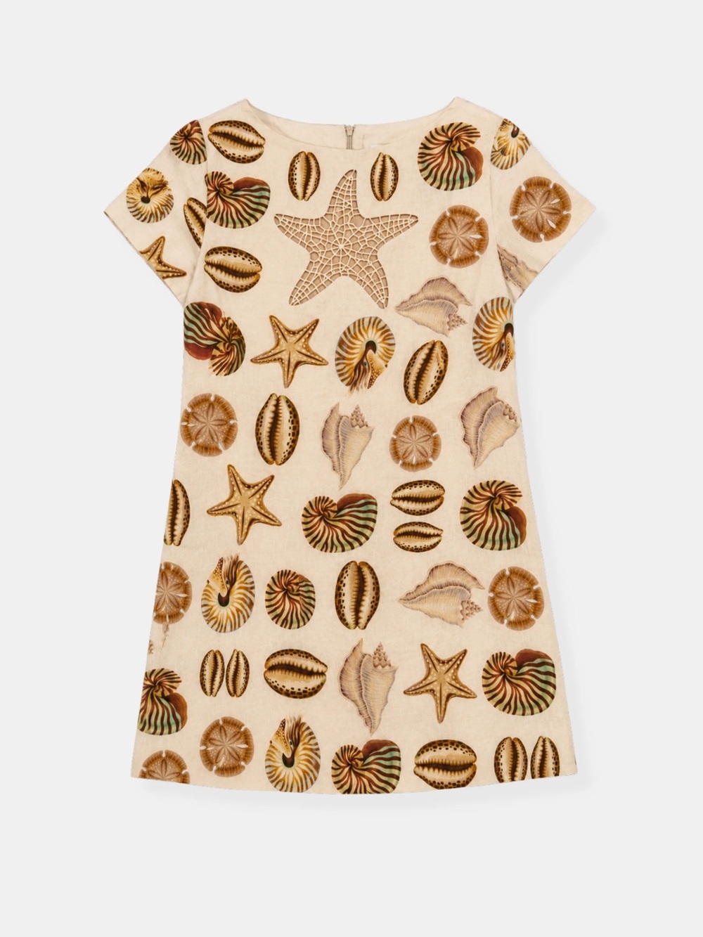 FARM RIO
MARINE SHELLS SHORT SLEEVE MINI DRESS - Picture 1 of 4